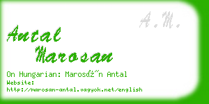 antal marosan business card